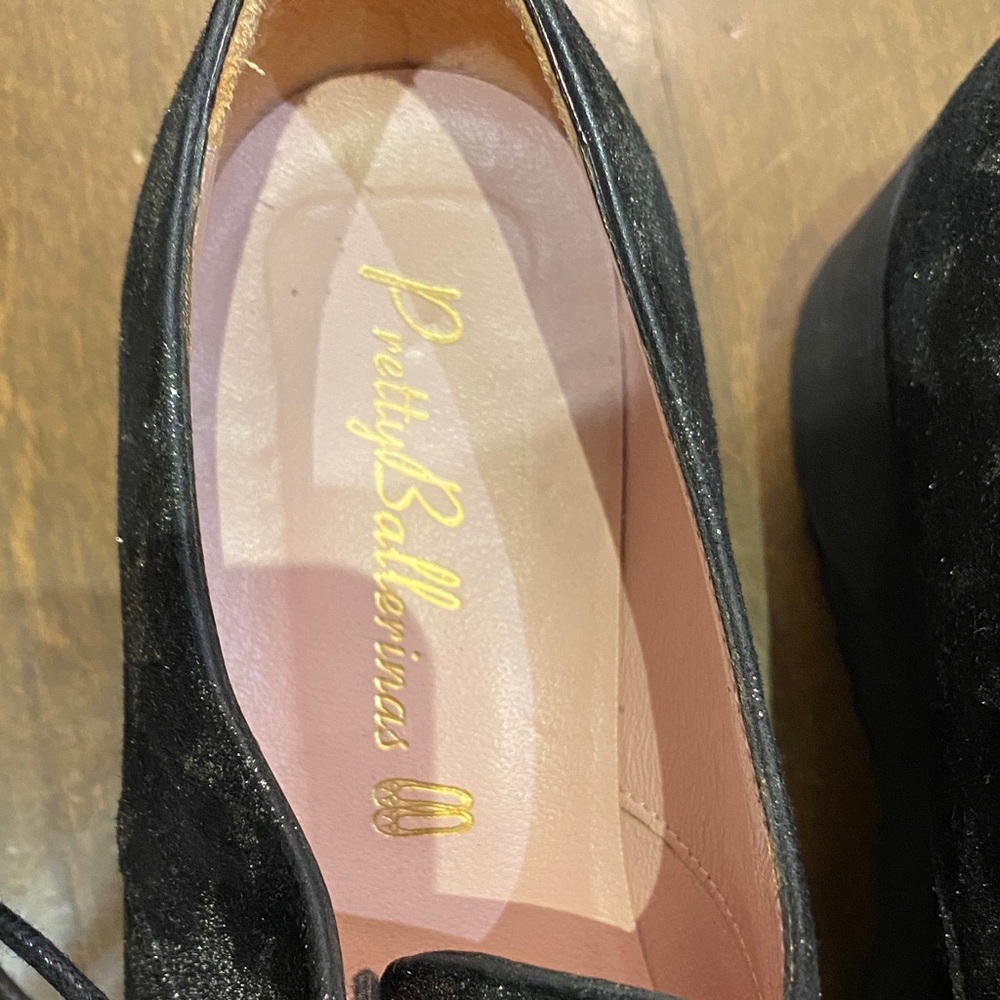 Pretty ballerina size 37 never worn ! Black and silver Starry Loafers - Picture 2 of 7